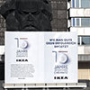 Werbeskulptur, Foliendruck, Laminierung und Verklebung