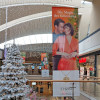 Meshbanner in XXL als Werbemittel Einkaufscenter, Mall Marketing