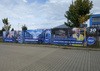 Banner als Werbebanner für den Zaun